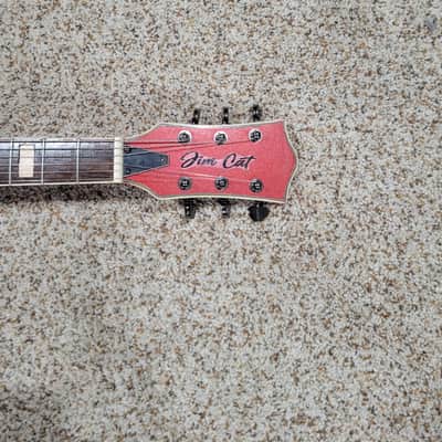 Jim Cat Les Paul Style 2022 - Scarlet Red Glitter image 6