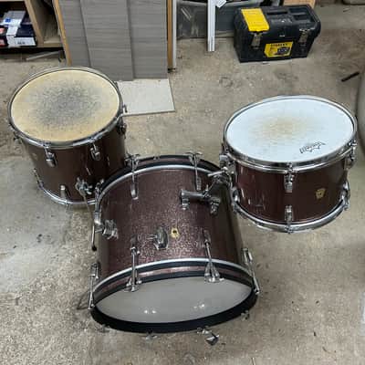 Ludwig Downbeat 1965 - Burgundy sparkle image 4
