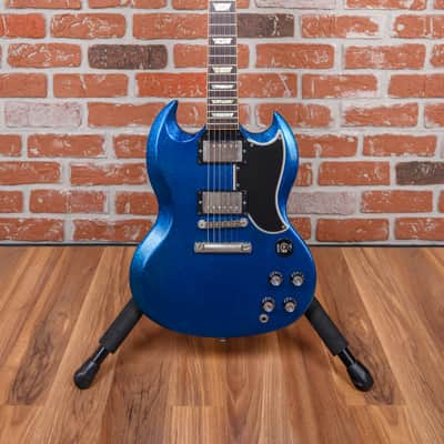 Gibson Custom Shop Les Paul SG Standard Blue Sparkle 2008 w/OHSC image 4