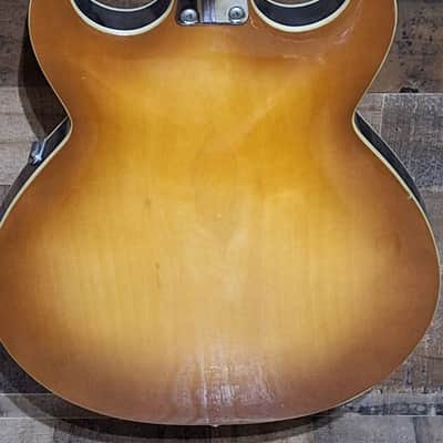 1961 Eko 360/2V Florentine Semi-Hollow Body - Lemon Burst - image 10
