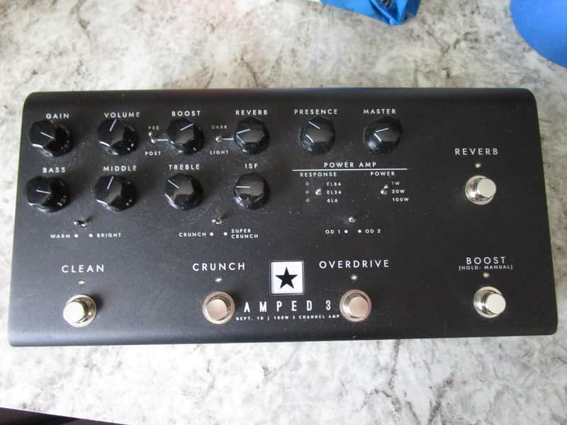 Blackstar AMPED 3 3-Channel 100-Watt Pedalboard Guitar Amp Head 2023 - Present - Black image 1