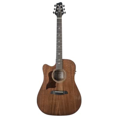 Sawtooth Mahogany Series Left-Handed Dreadnought Cutaway Acoustic Electric Guitar with Mahogany Back and Sides image 2