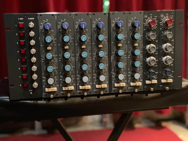Neve Vintage 1073 & 31102 Modules in Vintage King Rack image 1