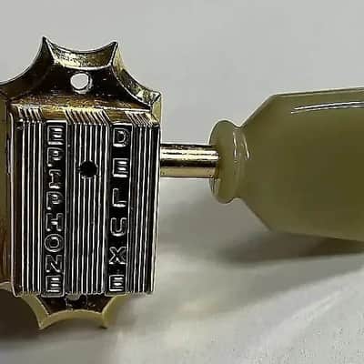 Epiphone- Deluxe- tuner, screw-in bushing, Gold, bass side image 2