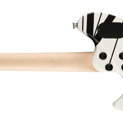SPECIAL ORDER! EVH Wolfgang Special Striped guitar in Black / White Satin image 2