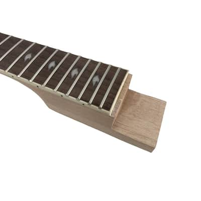 Electric Guitar Neck 22 fret 24.75 inch Mahogany Guitar Necks with Rosewood Fretboard Diamond Inlay (24.75inch) image 5