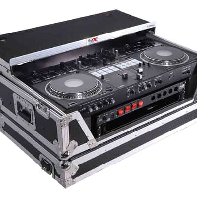 PROX XS-REV71K2U WLT LED ATA Style Flight Case for Pioneer DDJ-REV7 DJ Controller with 2U Rack Space Laptop Shelf Wheels LED image 5