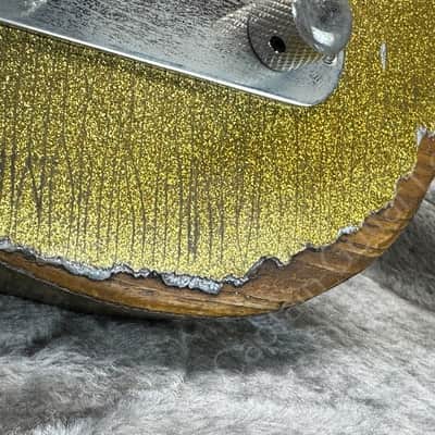 2001 Fender Custom Shop - 51 Nocaster Lefty - Heavy Relic Goldsparkle Refin by Nick Page - ID 5753 image 14