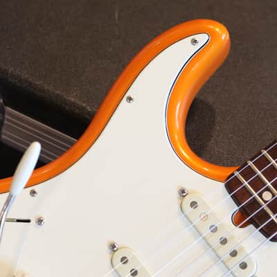 Lefty! 2019 D'Pergo Aged Vintage Classic Limited Brazillian Electric Guitar Orange + HSC image 3