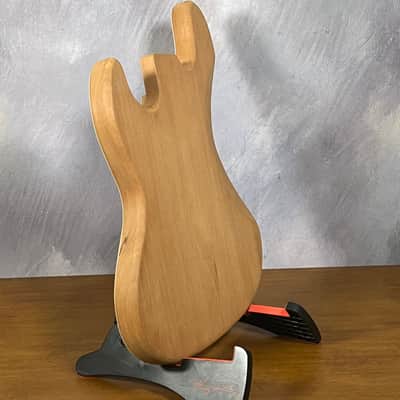 high end  Offset bass body NOS Curly Maple Top Solid One-piece Mahogany Back Unfinished Front Routed Luthier Supply R37 image 9