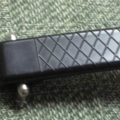 lite use (one mounting piece is broken) genuine Vox Black Plastic Dogbone Style Guitar Amplifier Handle with VOX logo and Diamond Pattern [Black hard - but flexible Plastic /  Metal Nickel mounting pieces (1 mounting piece is broken) + screws (from 2000) image 15