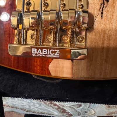 Cort Jeff Berlin Rithimic Bass w GATOR CASE Alder/Spalted Maple-Padouk Top Bartolini pickups image 4