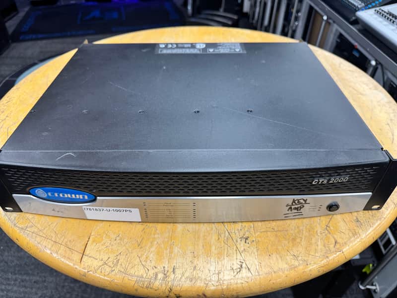 Crown CTs 2000 2-Channel Power Amp 2000s - Black and Silver image 1