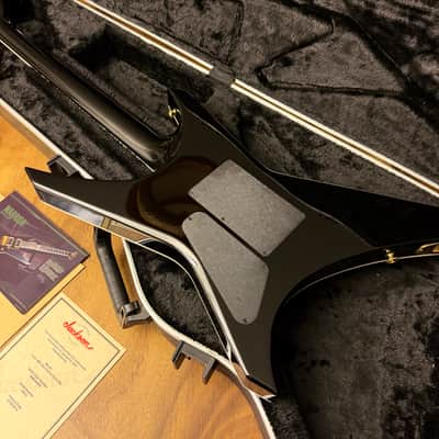 Jackson USA Warrior Custom Shop 2014 JCS Special Edition Slab Body, Black & Gold - Seymour Duncan Black Winter Pickups image 15