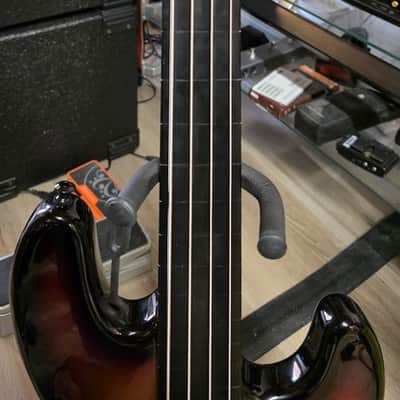 Squier Vintage Modified Jazz Bass Upgraded Fretless - Sunburst 2010s image 3