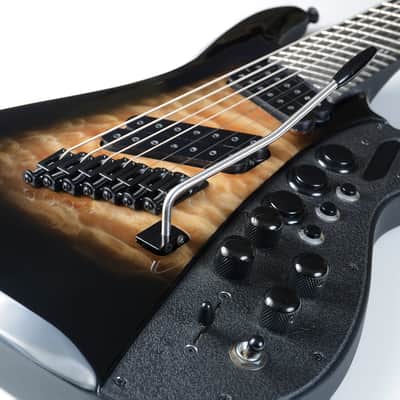 Visionary Instruments 7 string Midi Guitar Controller 2020 - Tobacco sunburst image 6