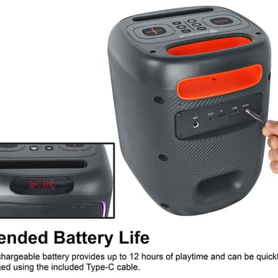 2 Rockville ROCKBOX PRO V2 6.5" 150w Portable Bluetooth Speakers w/Wireless Link image 7