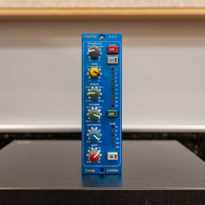 2010s Midas 522 500 Series Compressor / Limiter Module Blue