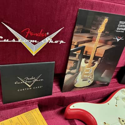 1956 Fender Stratocaster Masterbuilt By Dennis Galuszka Fiesta Red  Gold Hardware Journeyman Relic image 13