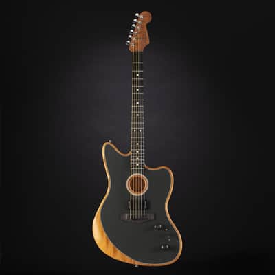 Fender American Acoustasonic Jazzmaster (Tungsten) - Acoustic Guitar image 2