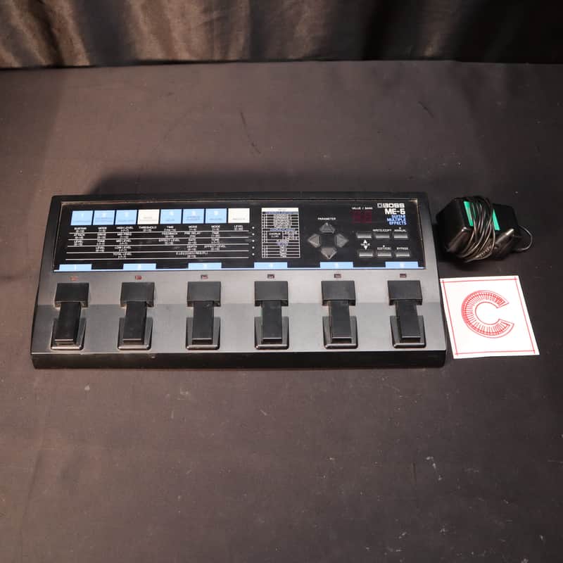 Boss ME-6 Guitar Multiple Effects Pedal 1992 - 1995 - Black and Blue image 1