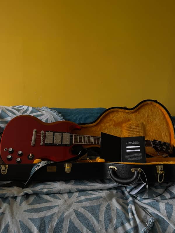 Gibson Sg Custom 3 pick ups - red
