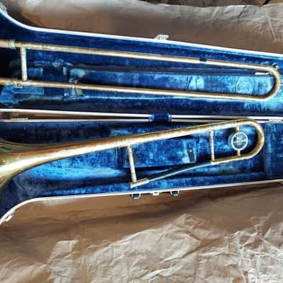 King 606 Trombone, USA, w/ case and mouthpiece, Poor Condition image 1