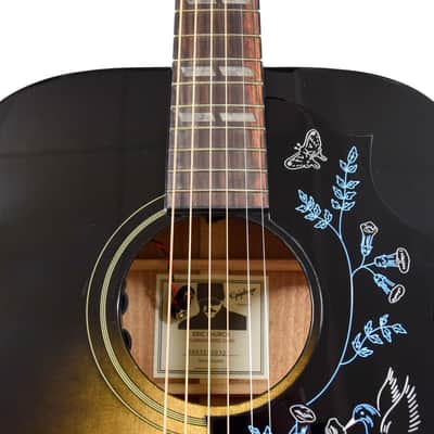 Epiphone Eric Church Signature Hummingbird Dark Studio - Cobra Burst image 2