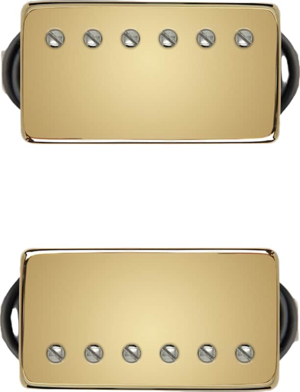 Bare Knuckle The Mule Humbucker Pickup Set, Gold Covers image 1