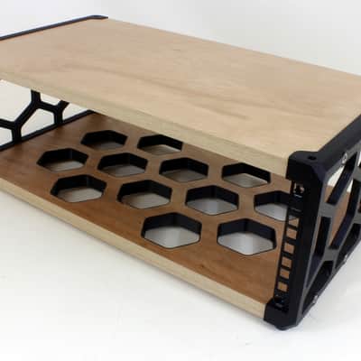 Nutshell 19" 3U DESKTOP STUDIO RACK POD CASE CABINET COMMS MEDIA AUDIO EQUIPMENT HYPLA - Black image 3