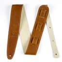 Genuine Fender 2.5" Wide Ball Glove Leather Adjustable Guitar Strap - Brown