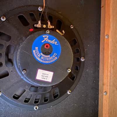 1968 Fender Vintage 2x12 Drip Edge Speaker Cabinet w/ Matching Oxford 12T6-9 Speakers image 10