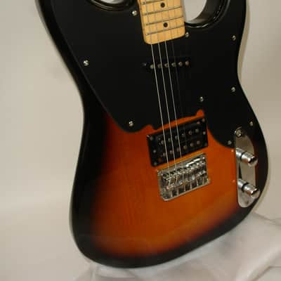 2005 Squier '51 Electric Guitar, Maple Fingerboard, Black Pickguard, Sunburst image 2