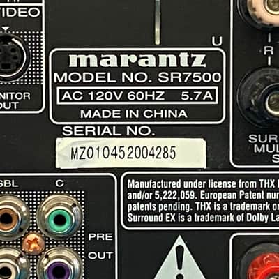 Marantz SR7500 Surround Sound Receiver w/ Original Remote - Serviced & Working! image 8