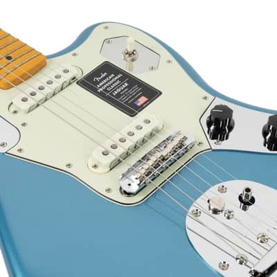 Fender American Professional Classic Jaguar - Faded Lake Placid Blue image 8