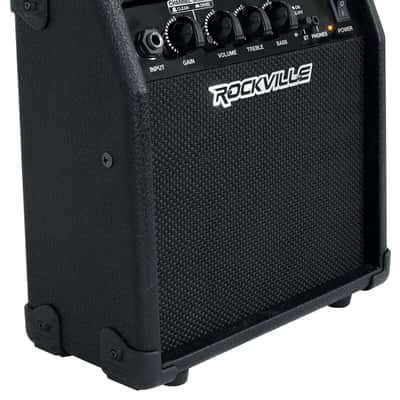 Rockville G-AMP 10 Watt Guitar Amplifier+Guitar USB A Interface Recording Cable image 7