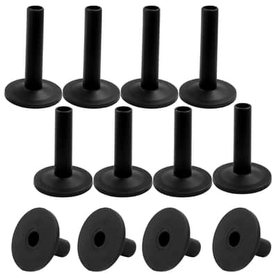 12Pcs Cymbal Sleeves Long/Medium/Short Drum Sleeves, 8Mm Flanged Cymbal Sleeves Black Cymbal Attachment For Percussion Drum Set Parts image 1