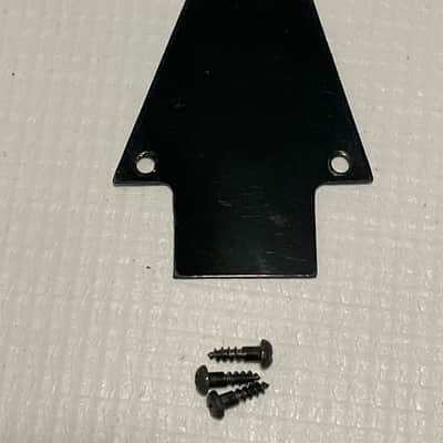 2000's Japan Ibanez RG Series Guitar Black Factory Truss Rod Cover 1 Ply image 1