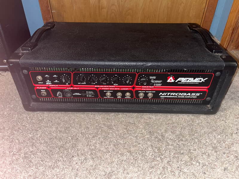 Peavey Nitrobass 400-Watt Professional Bass Amplifier Head Early 2000s - Black image 1