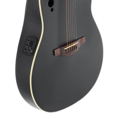 Ovation Applause AE44 Traditional Series Mid-Depth Acoustic-Electric Guitar Black image 18
