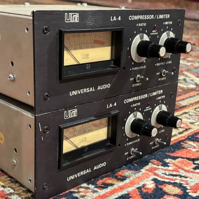 Urei LA-4 “Eddie Ciletti upgrade” Seqtl Serial Nrs - Compressor Limiter Pair 1970s - Black Panel image 3