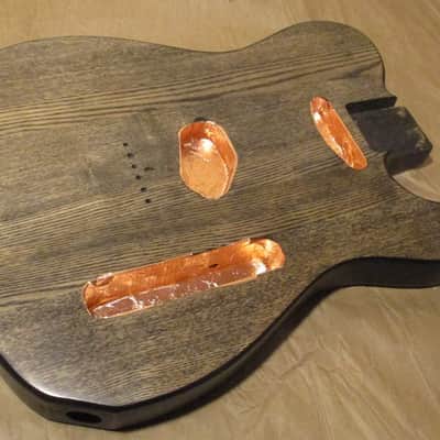 Swamp Ash Telecaster Body  2018 Black / Natural image 20