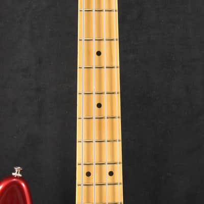 Mint Fender 75th Anniversary Player II Precision Bass Candy Apple Red Maple Fingerboard image 5