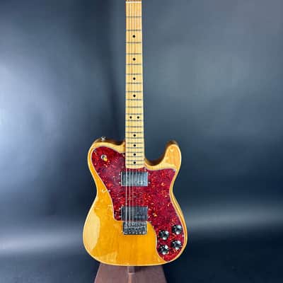 Vintage 1977 Fender Telecaster Deluxe Natural w/Non-Original Case TSU22958 image 2