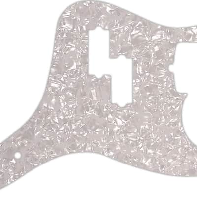 WD Custom Pickguard For Fender 2011-Present Reverse Pickup Mark Hoppus Signature Bass #28 White Pear