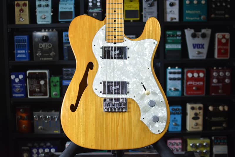 Greco TE-500 Thinline Telecaster Spacey Sounds 1974 Natural | Reverb