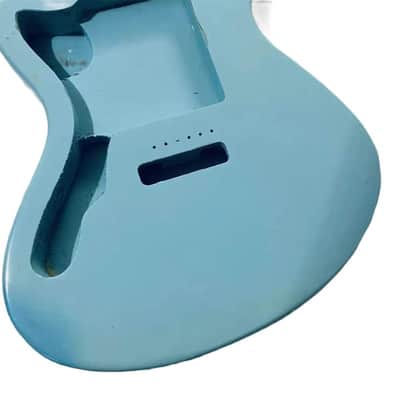 Light Blue Left Handed Jazzmaster Style Guitar Solid Body DIY Project image 5