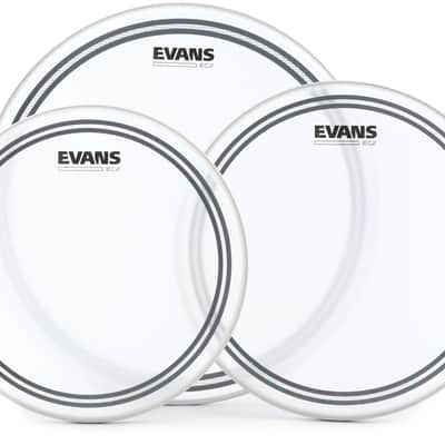 Evans EC2 Coated 3-piece Tom Pack - 12/13/16 inch (2-pack) Bundle
