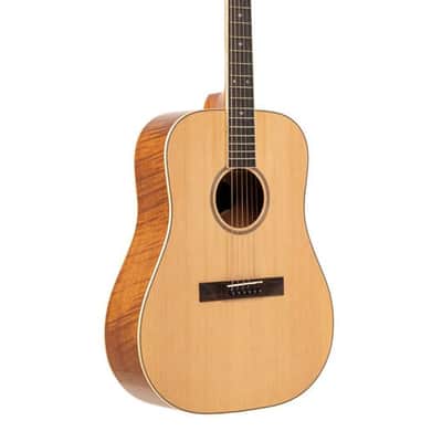 Stagg SA45 D-FM Dreadnought acoustic guitar with spruce top, Series 45, Flamed Mahogany Back & Sides image 8