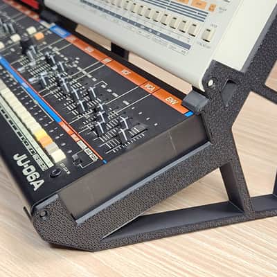 The Analog Source 2 Tier Quad Synth Desktop Mounting Stand For Roland Boutique Series TR-06 TR-08 TR-09 Drum Machine VP-03 Vocoder Synthesizer - USA Made image 7